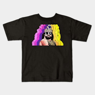 Macho Man Vintage Fade Kids T-Shirt